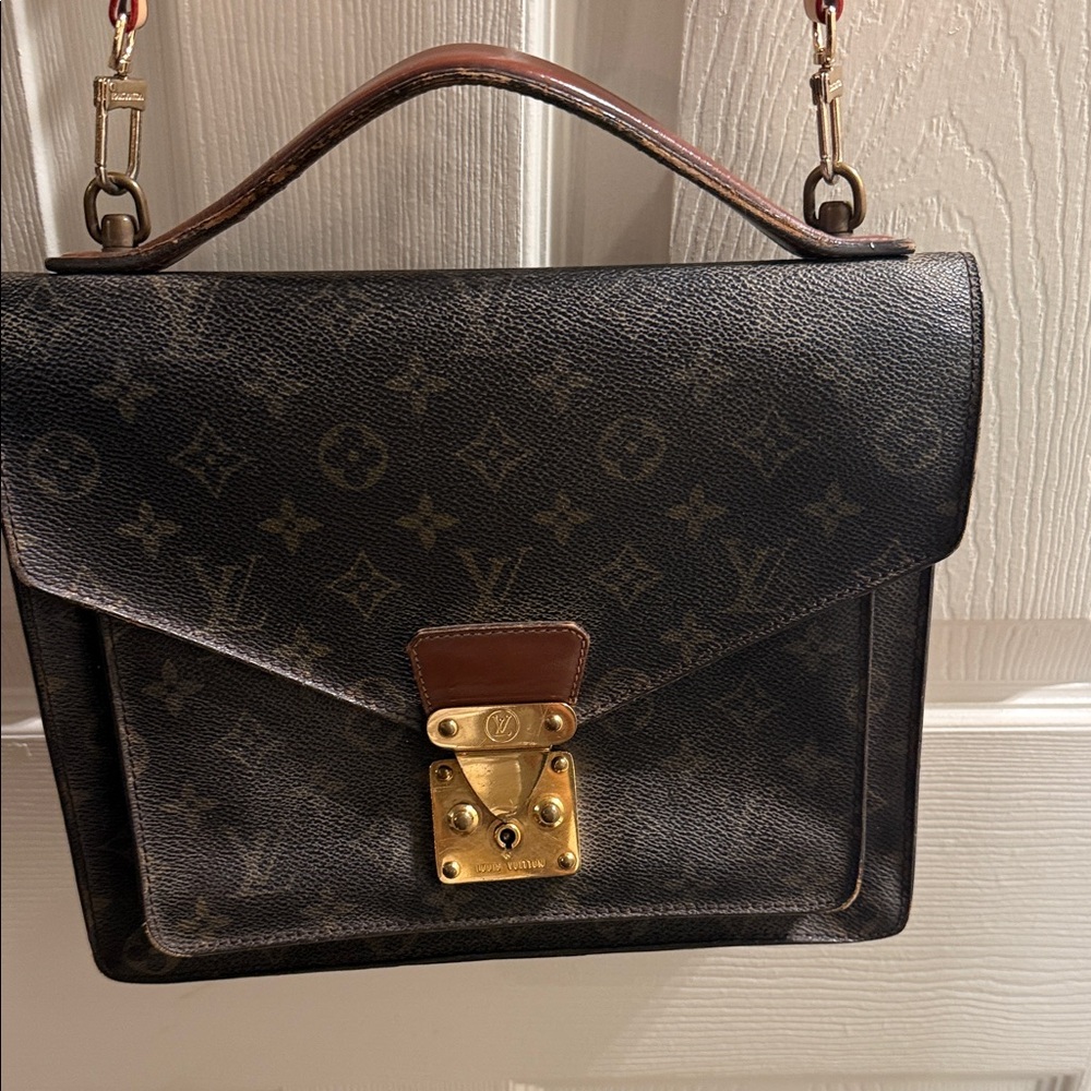 Louis Vuitton Monogram Canvas Top Handle Bag - Brown/Gold Hardware